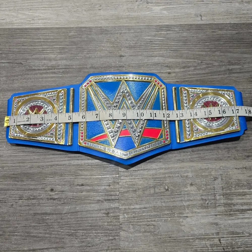 WWE Universal Championship Blue Toy Title Belt | Halloween Costume Accessory